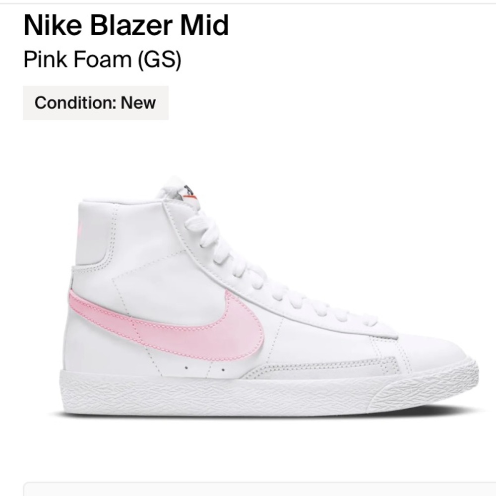 junior pink nike blazers